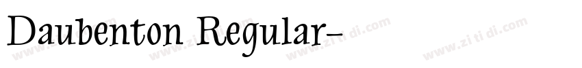 Daubenton Regular字体转换
